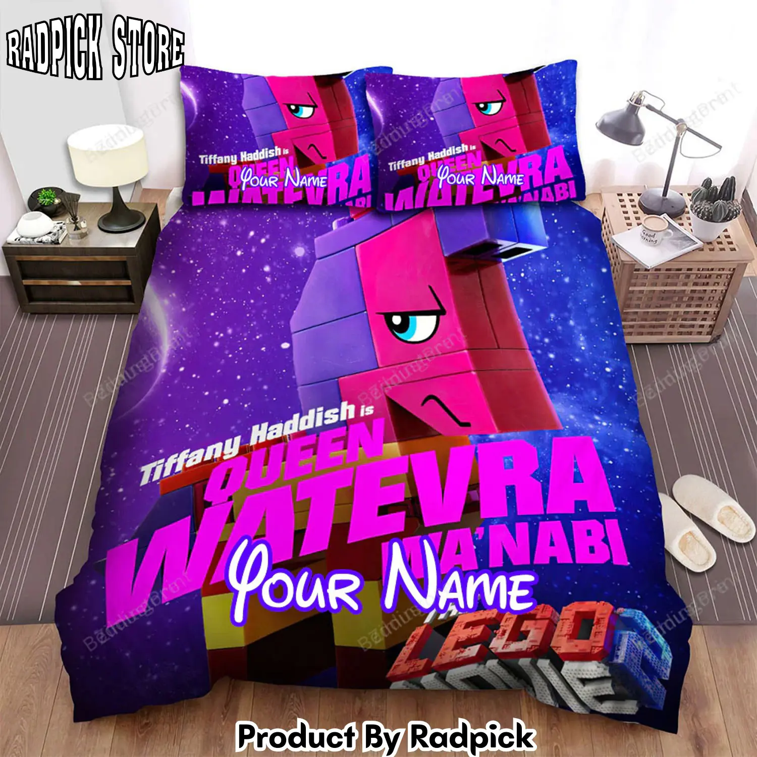 Radpick the lego movie 2 the second part 28201929 queen watevra wanabi bed sheets duvet cover personalized name bedding sets rp3271119
